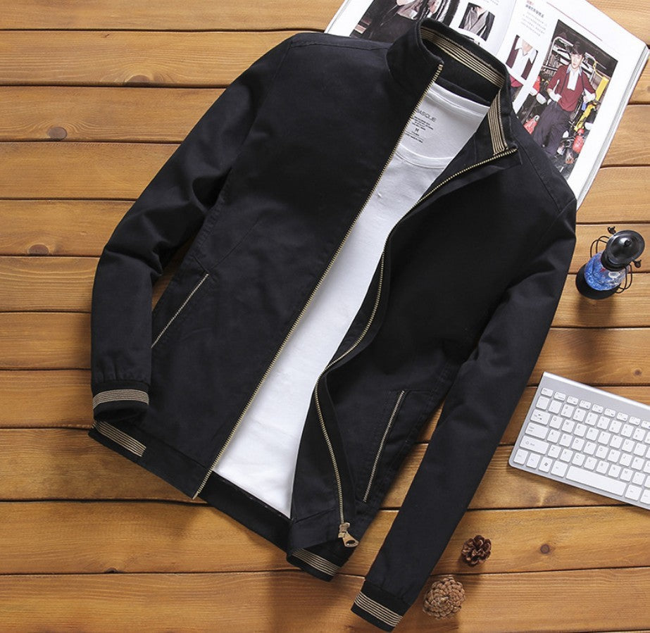 Herren nan gefütterte Winterblousonjacke mit weichem Teddyfutter, winddichter Außenhülle und verdecktem Zweiwege-Reißverschluss Drune