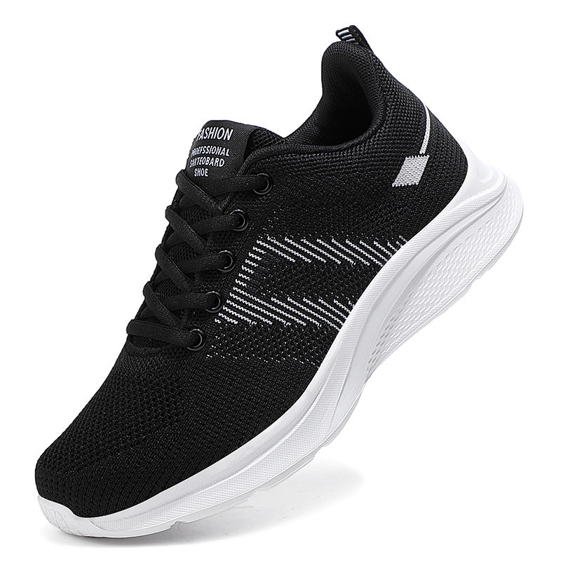 Damen nan leichter Strick-Fitnesssneaker mit nahtlosem Obermaterial, adaptiver EVA-Dämpfung und ergonomischem Fersenpolster Drune