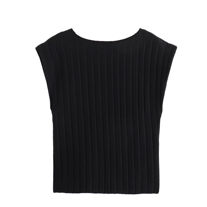 Damen Plissierte Hochwasserhose Drune