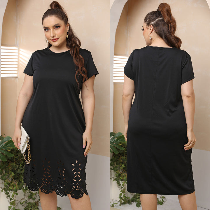 Damen elegantes Cut-Out Sommerkleid Drune