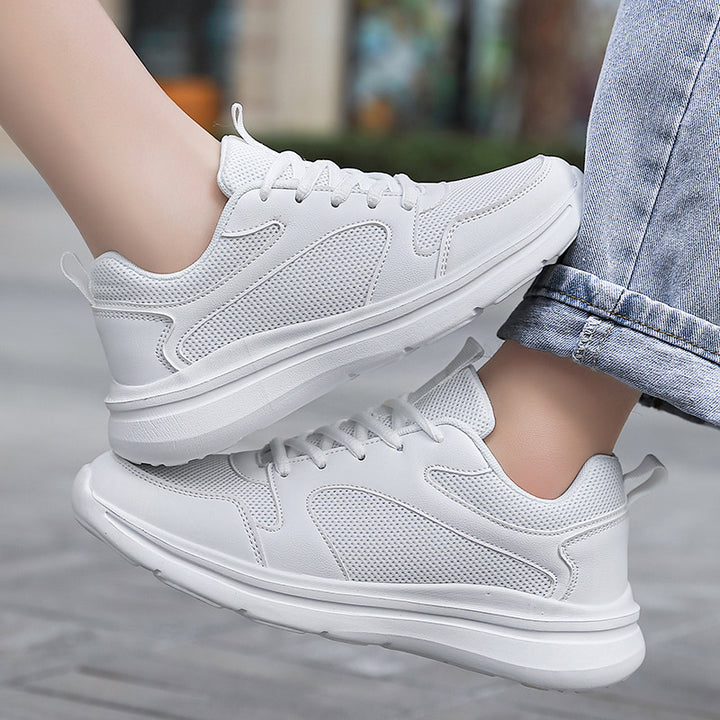 Damen nan atmungsaktiver Netz-Sneaker mit dämpfender Leichtsohle und gepolstertem Fersenkragen Drune