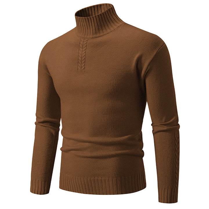 Herren Rollkragenpullover aus grobem Strick Drune