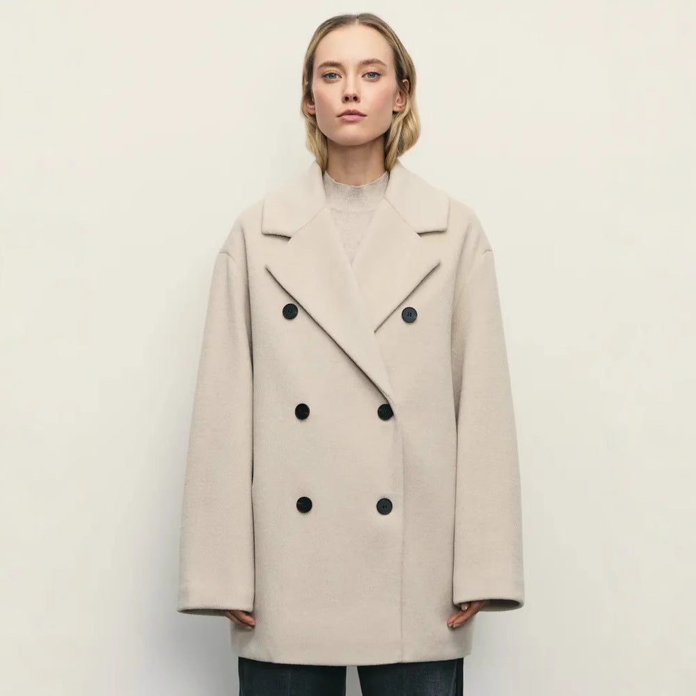 Damen Elegante Doppeltüra-Manteljacke Drune