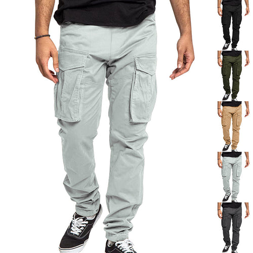 Herren Multifunktionale Cargo-Hose mit elastischem Bund und großzügigen Taschen Drune