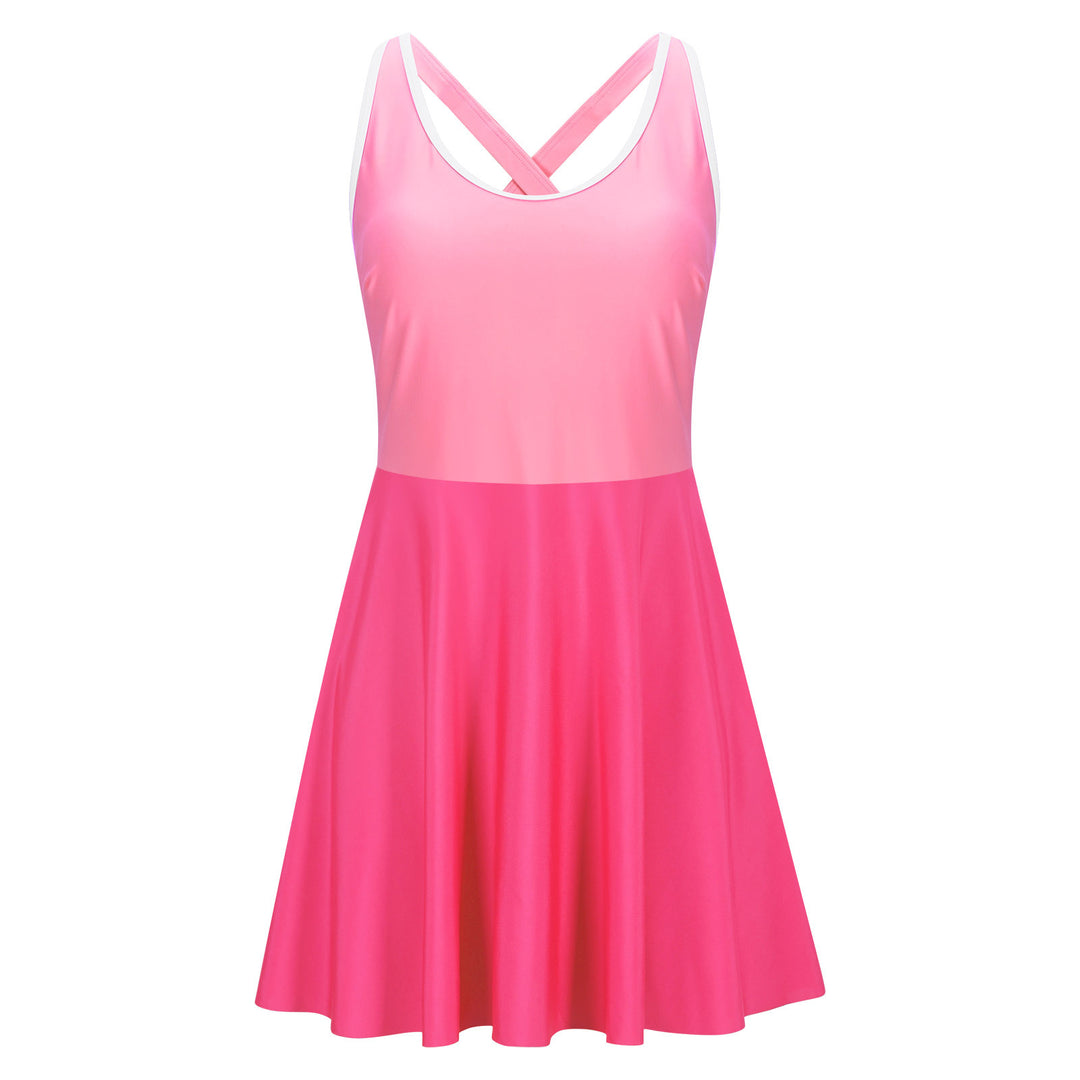 Damen Sportliches Schwimmkleid Drune
