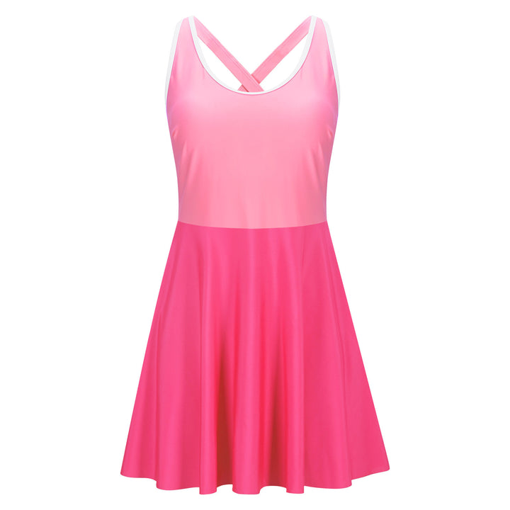 Damen Sportliches Schwimmkleid Drune