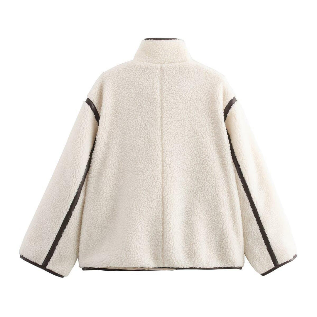 Damen fleecegefütterte Übergangsjacke mit hohem Kragen und praktischen Taschen Drune