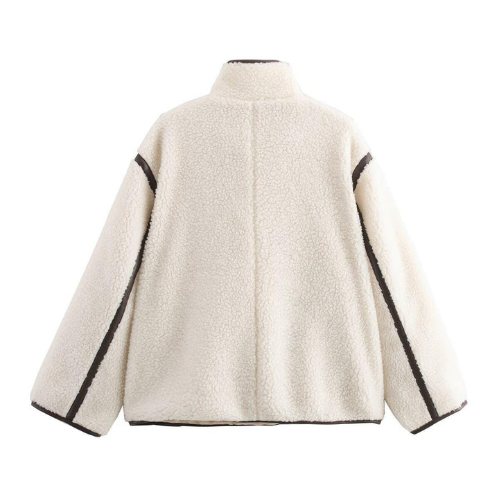 Damen fleecegefütterte Übergangsjacke mit hohem Kragen und praktischen Taschen Drune