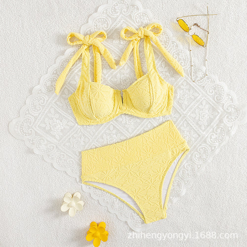 Damen Hochgeschnittener Bikini mit verspieltem Bindungssystem Drune