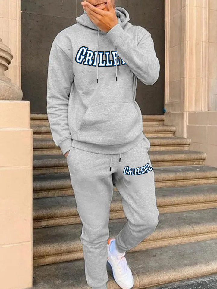 Damen Sweatanzug mit modernem Motiv und praktischen Taschen Drune