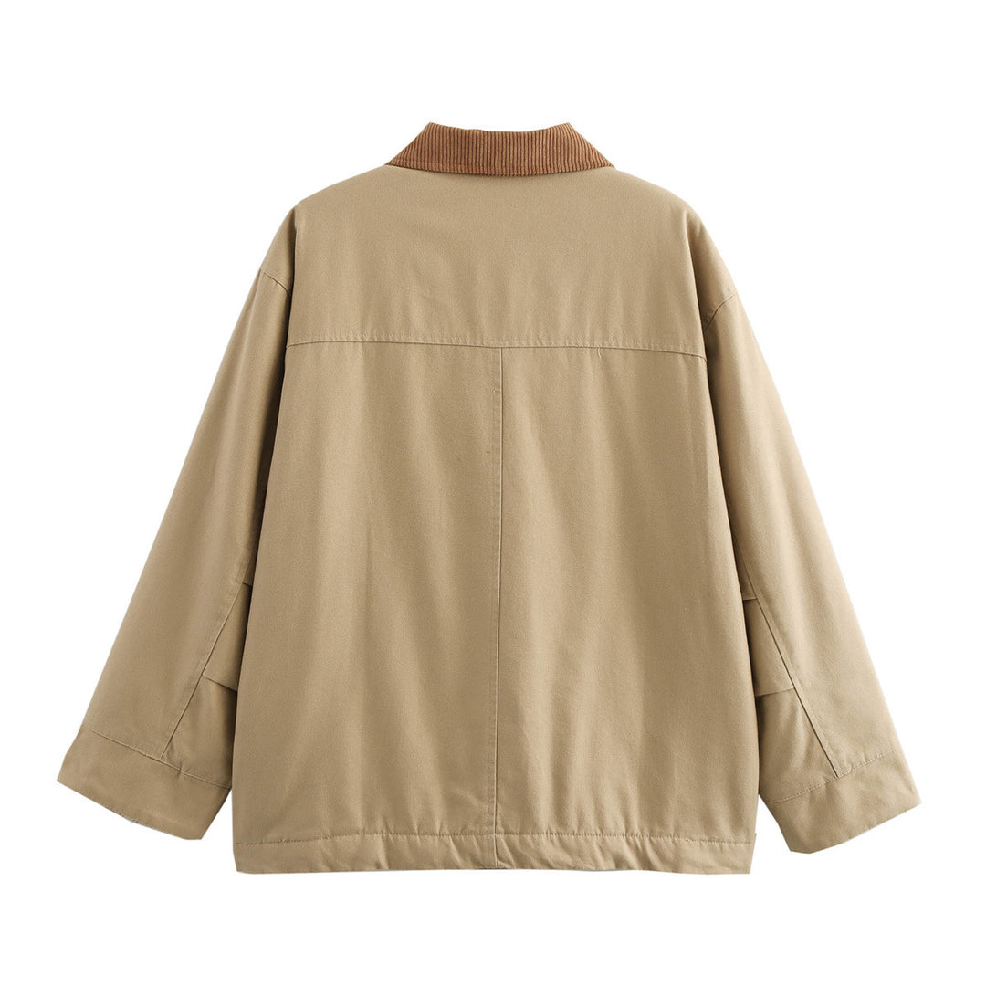 Damen Übergangsjacke mit klassischem Stehkragen und praktischen aufgesetzten Taschen Drune