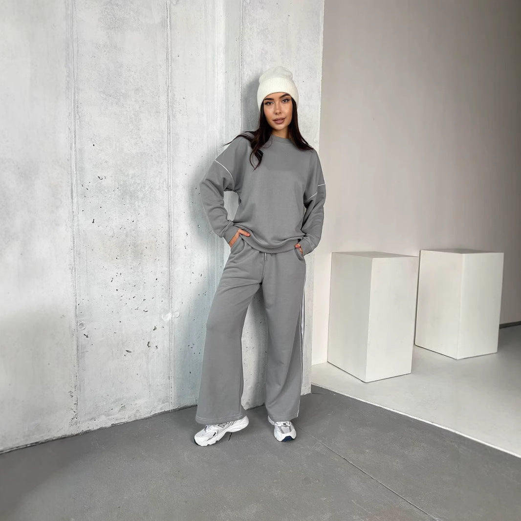 Damen elegantes und lässiges Lounge-Set mit weitem Schnitt Drune