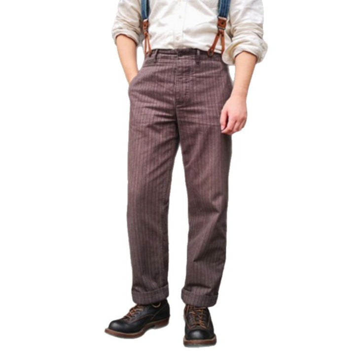 Herren Vintage-inspirierte Stoffhose Drune
