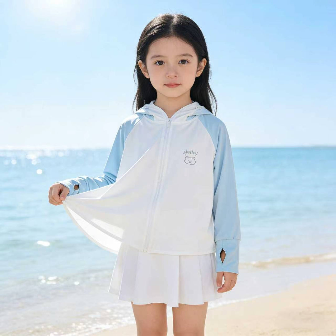 Damen Sommerliche UV-Schutzjacke mit Kapuze Drune