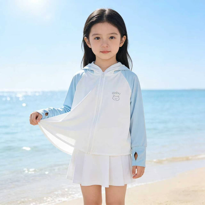 Damen Sommerliche UV-Schutzjacke mit Kapuze Drune