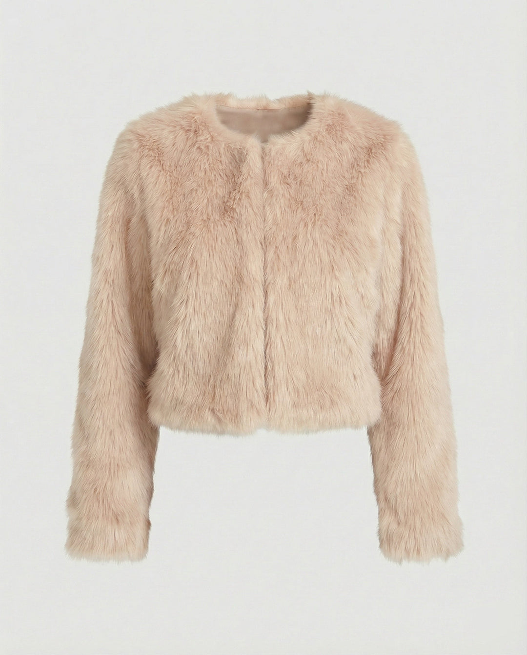 Damen Flauschige Kurzjacke Drune