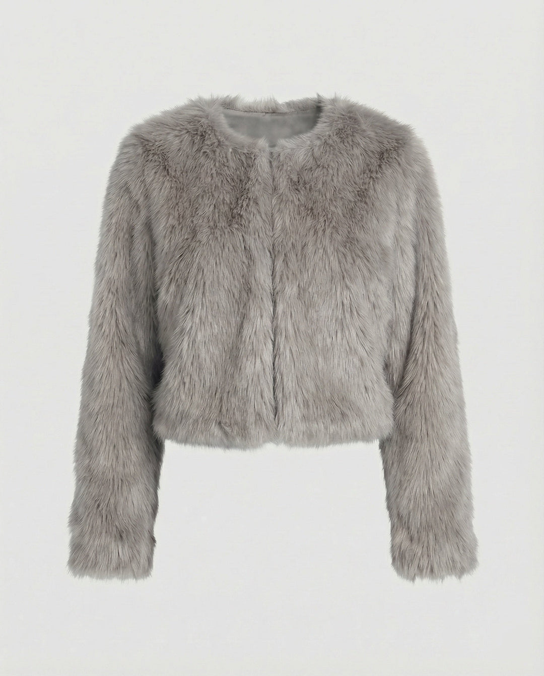 Damen Flauschige Kurzjacke Drune