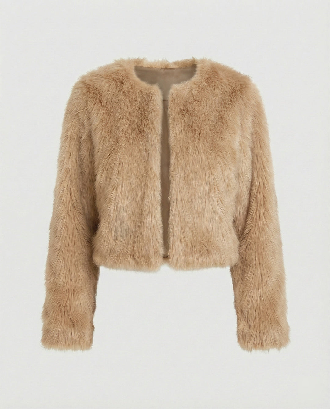 Damen Flauschige Kurzjacke Drune