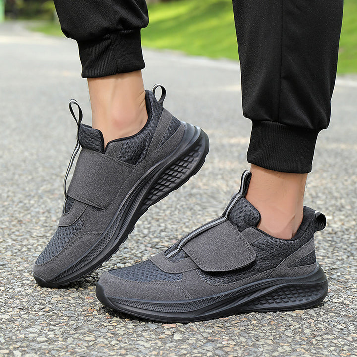 Herren nan urbaner Slip-On-Sneaker mit Klett-Frontverschluss, elastischem Zugsystem und mehrschichtiger Dämpfung Drune