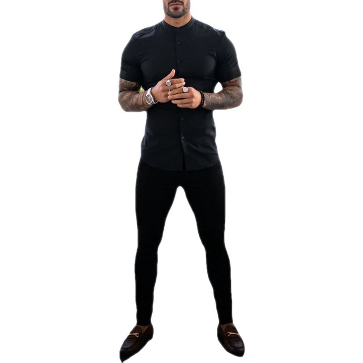 Herren nan Slim-Fit Stretch-Chino mit schmal zulaufendem Bein und dezenten Eingrifftaschen Drune