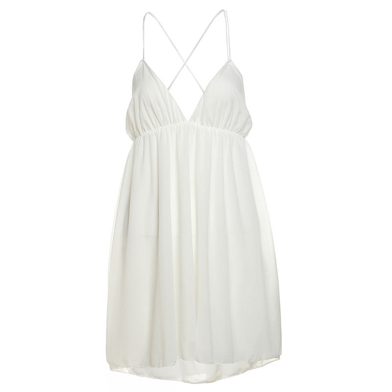Drune | Rückenfreies Maxi Kleid Mit Cut Out Zeitlose Sommer Eleganz