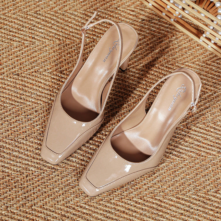 Damen Slingback-Pumps mit elegantem Rechteckabsatz Drune