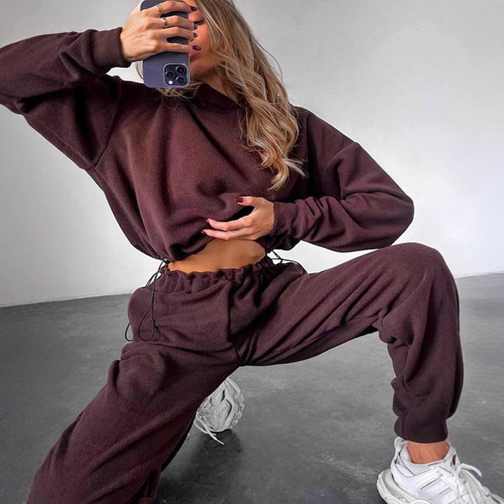 Damen kuscheliger Sweatsuit Drune