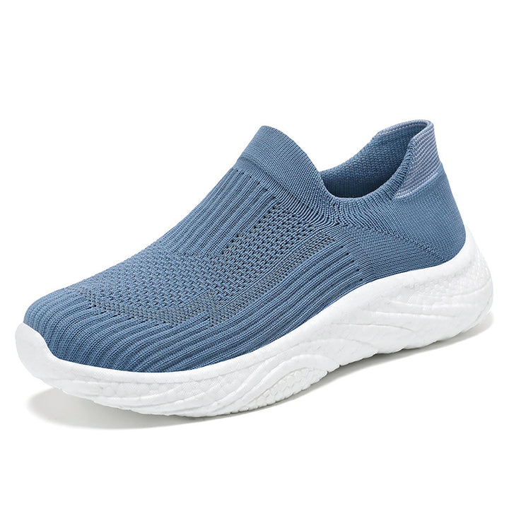 Damen nan nahtloser Strick-Sockensneaker mit extragel dämpfender Wave-EVA-Sohle Drune
