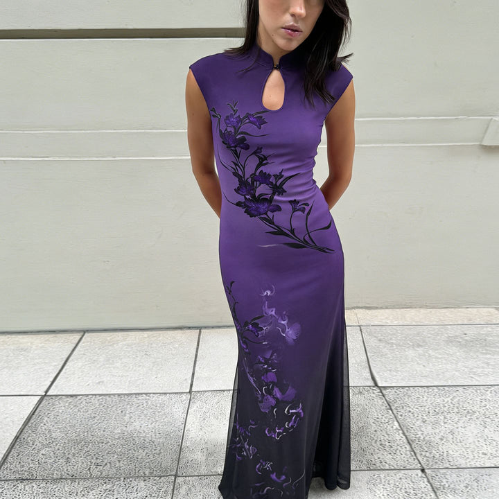 Damen Maxikleid mit elegantem, floralem Design Drune