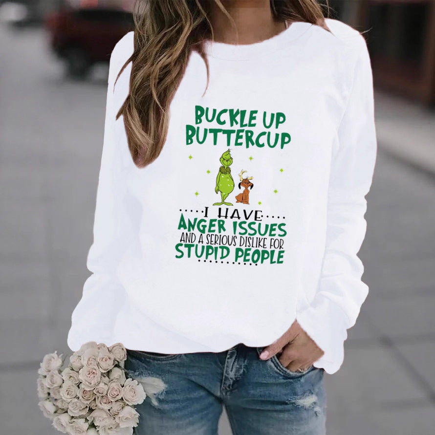 Damen Sweatshirt mit humorvollem Spruch und kreativem Design Drune