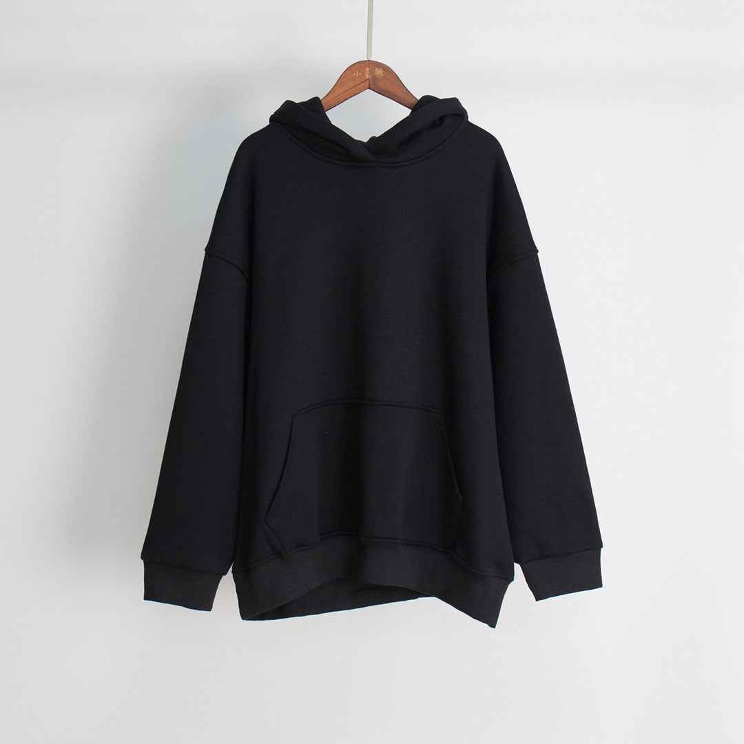 Damen Lässiger Oversized Hoodie mit praktischer Kängurutasche und hohem Kragen Drune