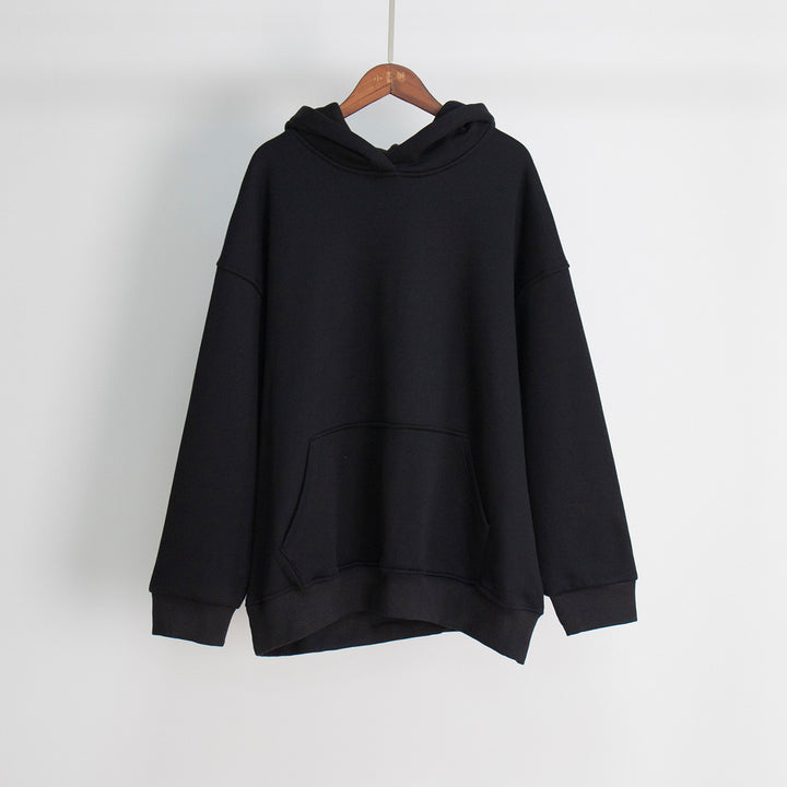 Damen Lässiger Oversized Hoodie mit praktischer Kängurutasche und hohem Kragen Drune