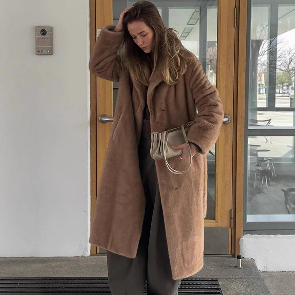 Damen kuscheliger und eleganter Mantel Drune