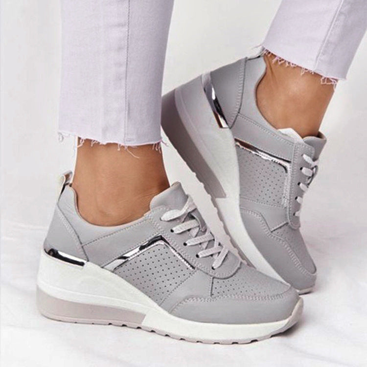 Damen modische Sneakers mit atmungsaktivem Obermaterial und stabiler Sohle Drune