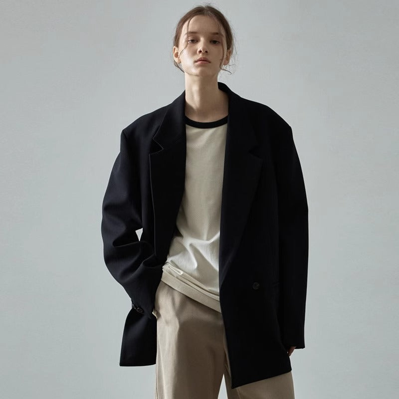 Damen Oversize-Blazer im klassischen Stil Drune