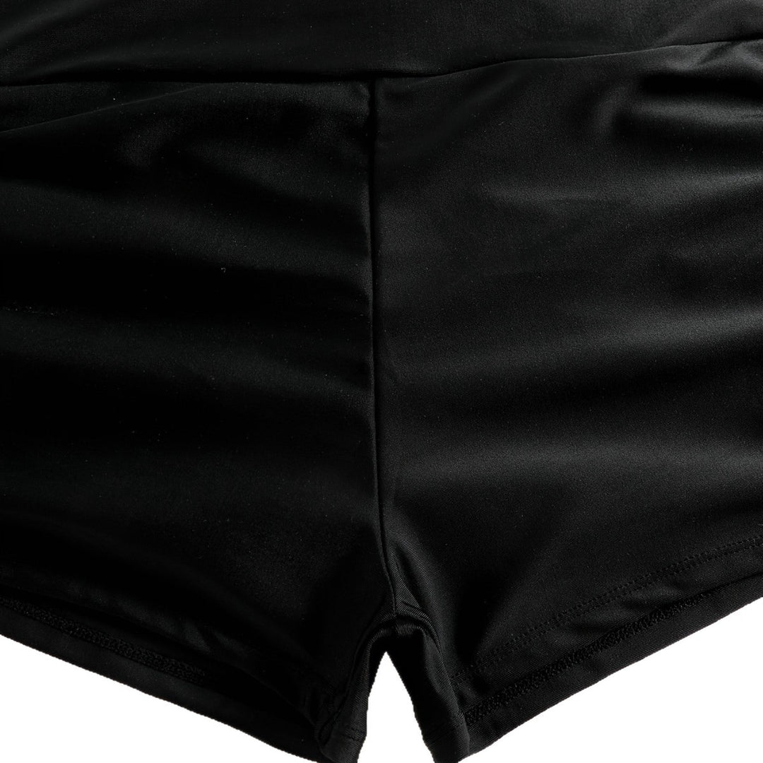 Damen Crop-Bikini Oberteil mit Rüschenbadeshorts Drune