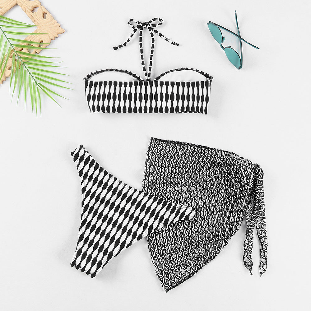 Damen Bikini-Set mit stylischem Wickeltuch Drune