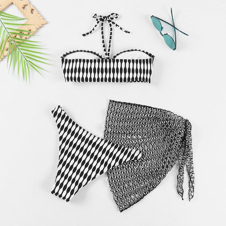 Damen Bikini-Set mit stylischem Wickeltuch Drune