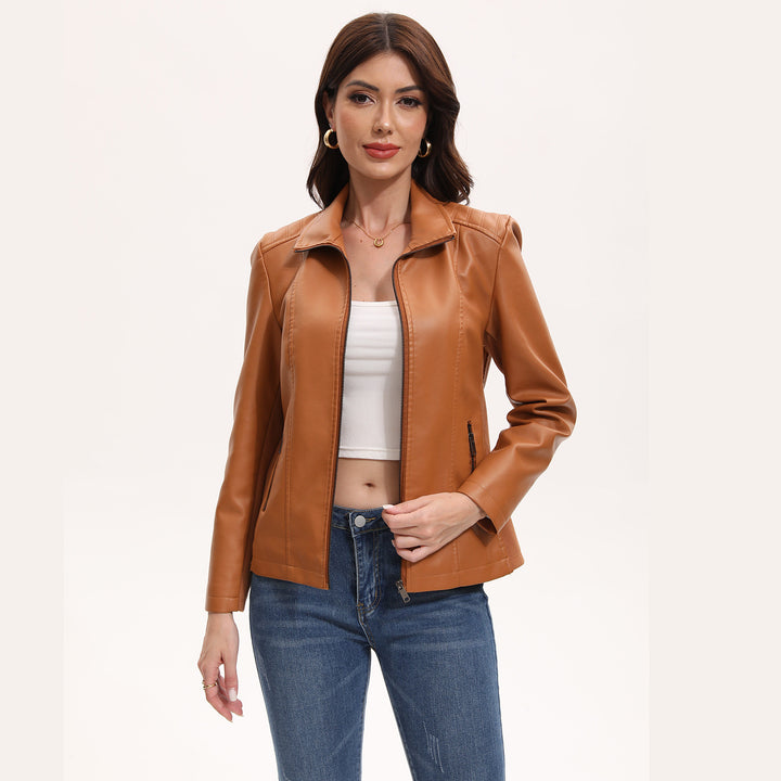 Damen Kunstlederjacke Drune