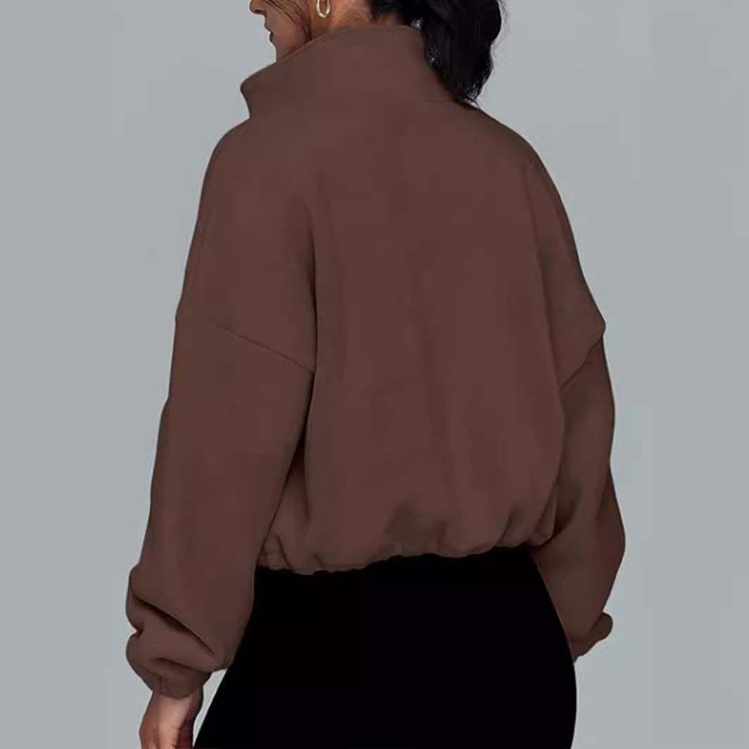 Damen Sportliche Zip-Jacke Drune