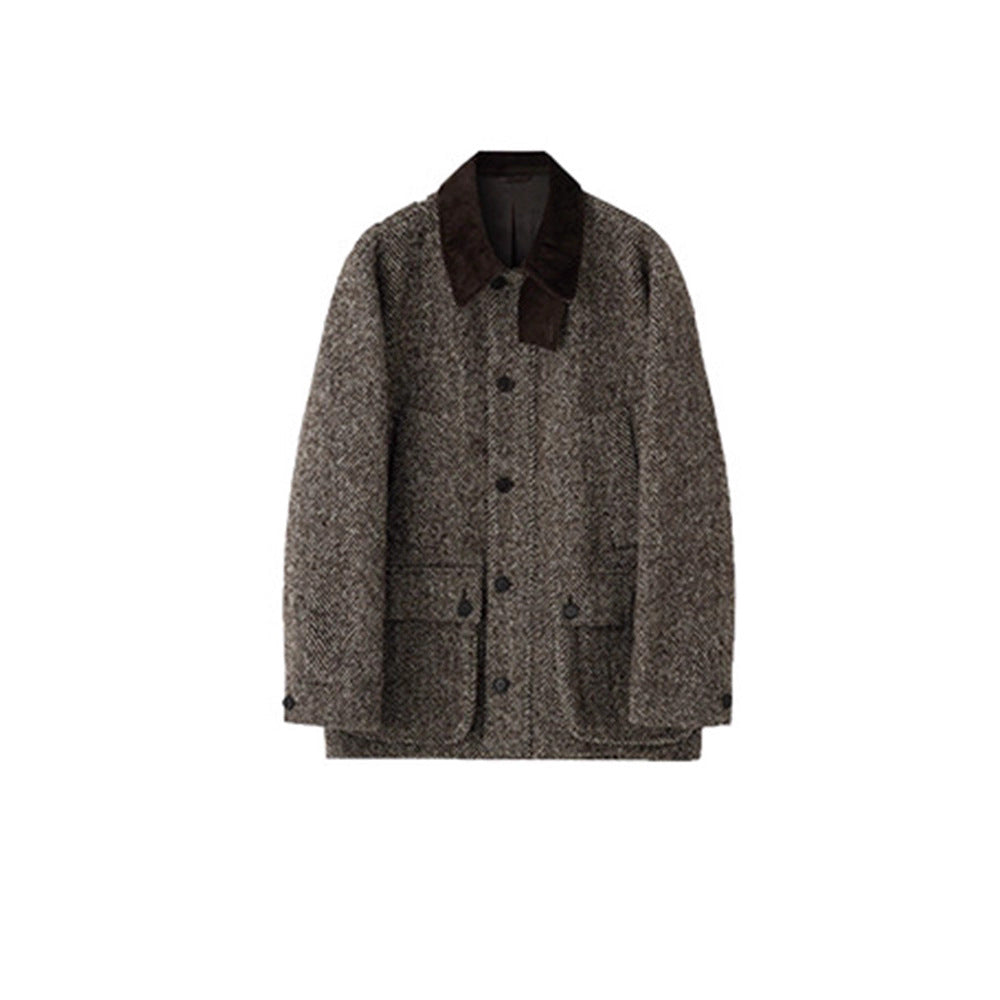 Damen Übergangsjacke im modernen Herringbone-Design Drune