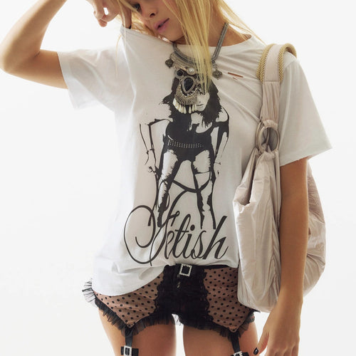 Damen Graphic Tee Drune