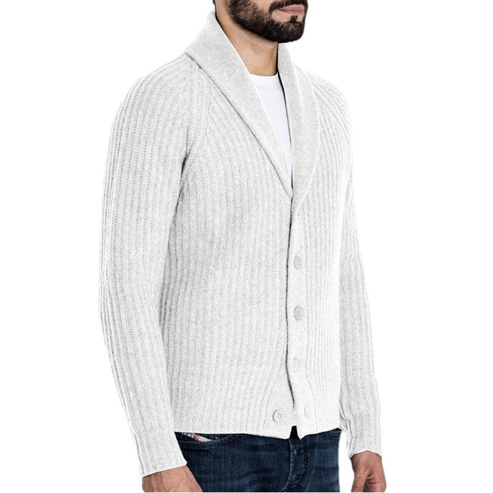 Herren Strickjacke mit modernem Schalkragen Drune