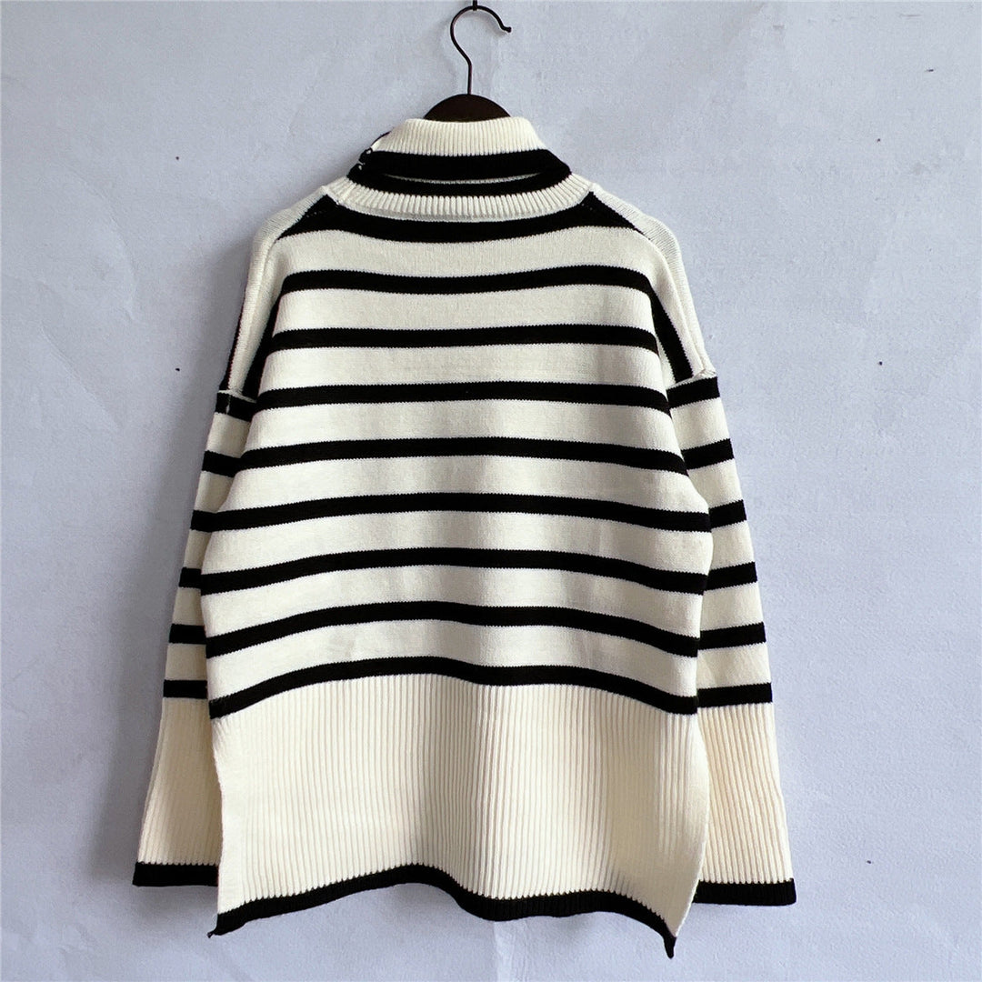Drune | Gestreifter Strickpullover für Herbst & Winter