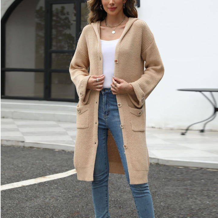 Damen Freizeitiert Strickjacke mit Knopfdetails und lässigem Schnitt Drune