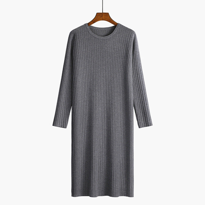 Damen Strickkleid mit feiner Rippenstruktur Drune