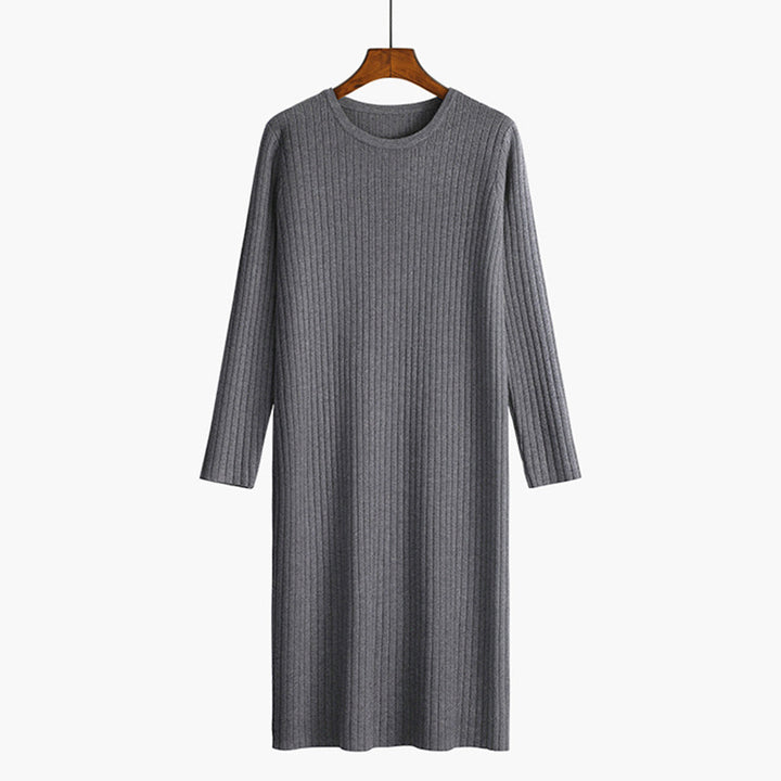 Damen Strickkleid mit feiner Rippenstruktur Drune