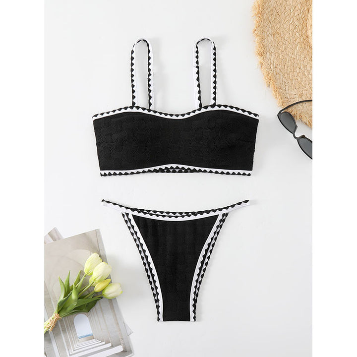 Damen Bikini-Set mit raffinierter Struktur und verstellbaren Trägern Drune