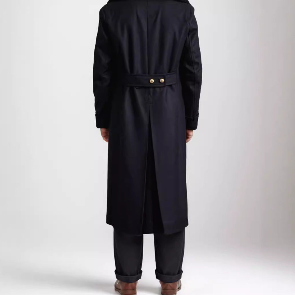 Herren eleganter Wollmantel Drune