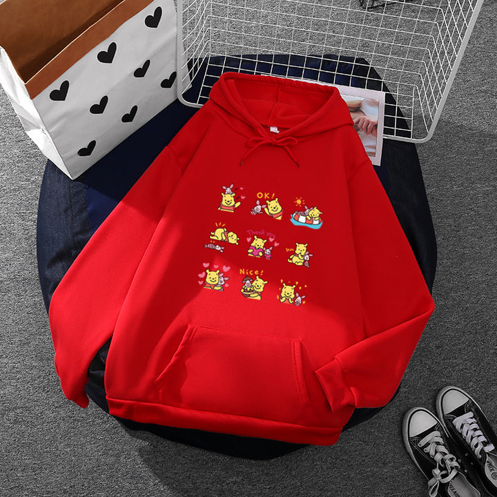 Damen Hoodie mit einzigartigem Pikachu-Motiv Drune